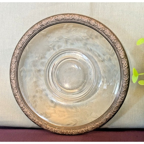 International Silver Other - International Silver Prelude Sterling on Cut Glass Candy Dish 6" Bowl
